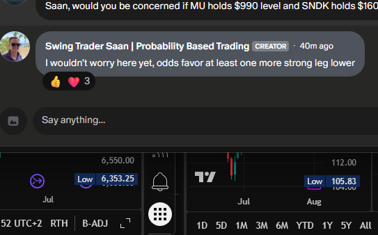 Trade management example